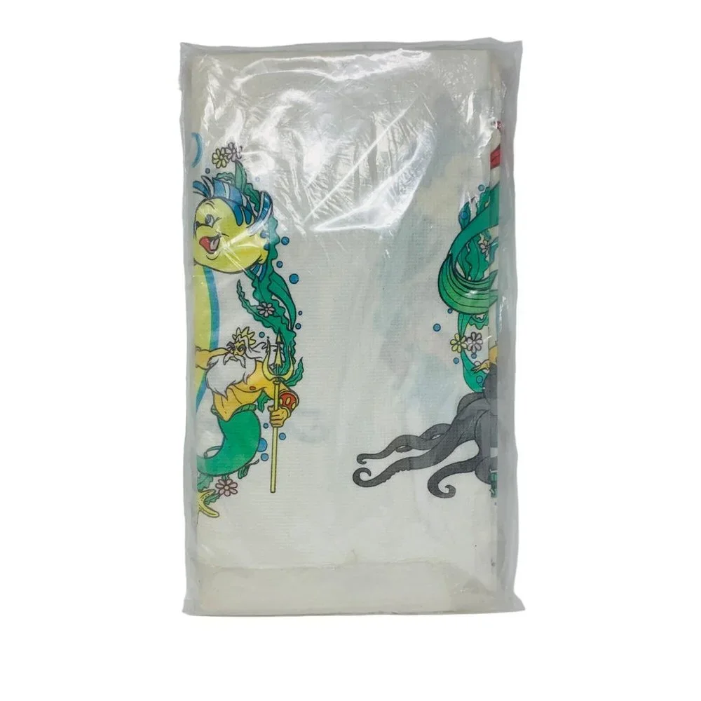 Vintage Disney's The Little Mermaid Table Cover Nostalgia Birthday Party